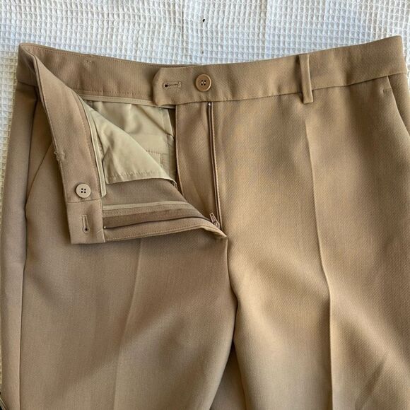 Talbots Raleigh muted acorn Straight leg Light brown Tan pants trousers sz 10 - Picture 10 of 11